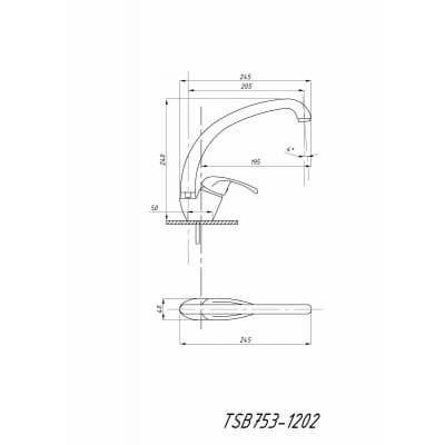 Смеситель для кухни TSARSBERG TSB-753-1202 тип См-МОЦБА