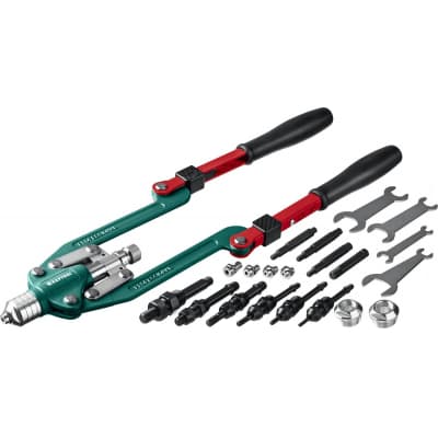KRAFTOOL Combo3-M12  комбинированный заклепочник складной в кейсе 31182_z01