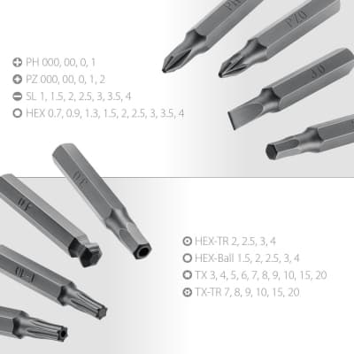 Precision-51 отвертка для точных работ со сменными битами 51 предм., KRAFTOOL 25691