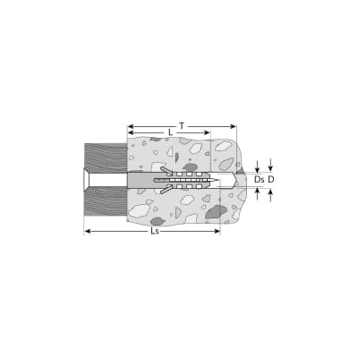 Дюбели распорные в комплекте с саморезами ЕВРО ЗУБР 30 x 6 мм, 15 шт. 30662-06-30