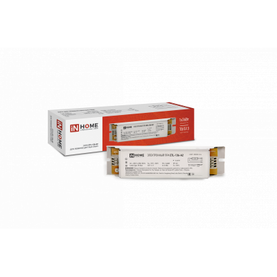 ЭПРА для люминесцентных ламп IN HOME ETL-136-А2 1х36Вт Т8/G13 4690612034607