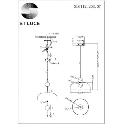 Подвесной светильник ST Luce Ode SL6112.203.07