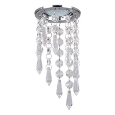Встраиваемый светильник Ecola MR16 CR1001 GU5.3 Glass хром/прозрачный FA16RVECB