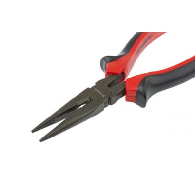 Длинногубцы прямые Black Nickel, 180 мм, двухкомпонентные рукоятки Matrix 17160