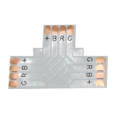 Ecola LED strip connector гибкая соед. плата T для зажимного разъема 4-х конт. 10 mm SC41FTESB