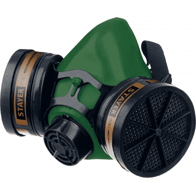 STAYER HF-6000  респиратор противогазовый, два фильтра A1 в комплекте 11175_z01