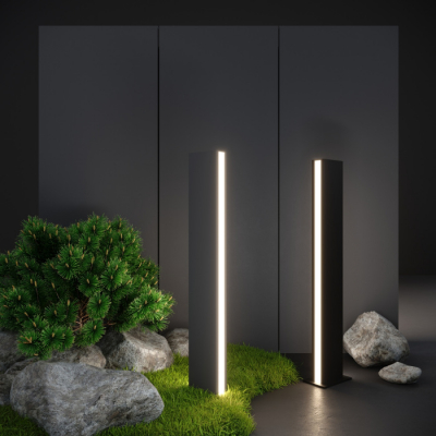 Наземный светильник Elektrostandard Flat 1538 TECHNO LED серый