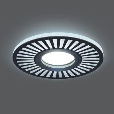 Встраиваемый светильник Gauss Backlight BL135 черный GU5.3 3W Led 4000K