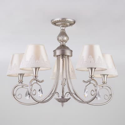 Люстра потолочная Eurosvet Incanto 60069/5 серебро