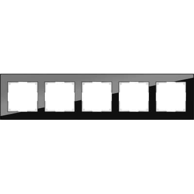 Рамка на 5 постов Werkel Favorit WL01-Frame-05 черный 4690389063435