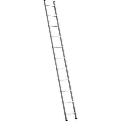Лестница приставная алюминиевая СИБИН число ступеней 11, алюминий, максимальная нагрузка 150 кг 38834-11