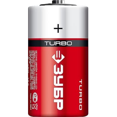 Щелочная батарейка 1.5 В, тип С, 2 шт, ЗУБР Turbo 59215-2C_z01