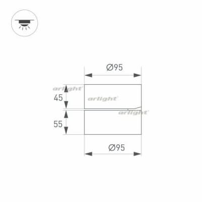 Точечный светильник Arlight RONDO FLAP 026481