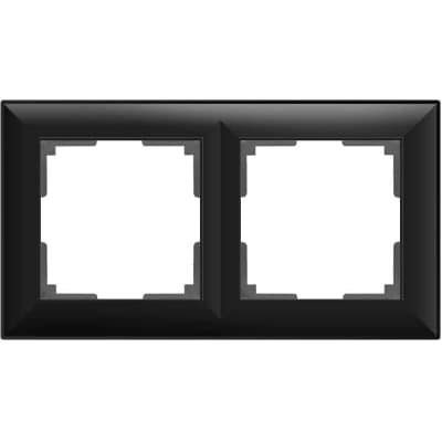 Рамка на 2 поста Werkel Fiore WL14-Frame-02 черный матовый 4690389109102