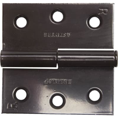 Петля разъемная MASTER STAYER 75 x 75 x 2.4 мм, 1 шт., цвет коричневый, правая 37613-75-3R