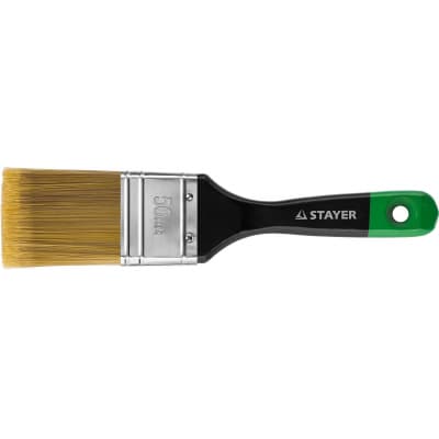 Кисть плоская STAYER 50 мм, 2", щетина искусственная, деревянная ручка KANEKARON-EURO 0106-050