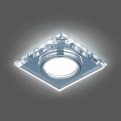 Встраиваемый светильник Gauss Backlight BL062 кристалл/хром GU5.3 Led 4100K