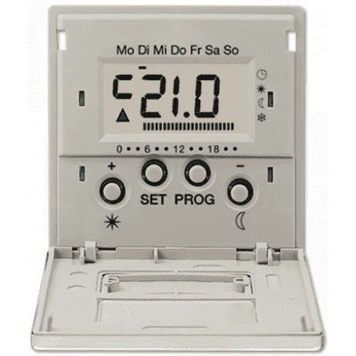 Дисплей термостата с таймером (мех. UT238E) JUNG LS 990 Edelstahl ESUT238D