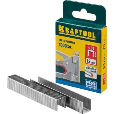 Скобы супертвердые KRAFTOOL скобы тип 53, 12 мм, 31670-12