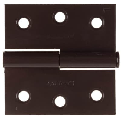 Петля разъемная MASTER STAYER 75 x 75 x 2.4 мм, 1 шт., цвет коричневый, левая 37613-75-3L
