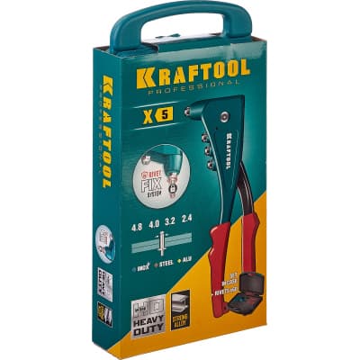 KRAFTOOL X-5F заклепочник с функцией FIX (удержание заклепки) в кейсе 31173-H6_z01