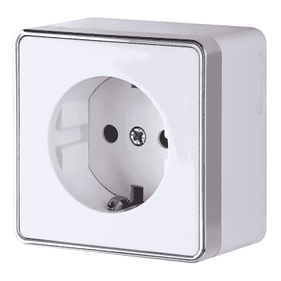 Розетка с заземлением и шторками Werkel WL15-02-02 Gallant белая 4690389102097
