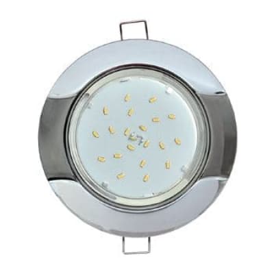 Встраиваемый светильник Ecola GX53 H4 9012 хром-черный хром FF71H4ECB