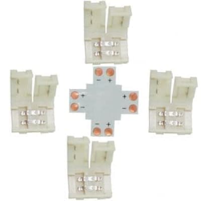 Коннектор для светодиодной ленты 5050 Ecola LED Strip Connector жесткий X SC21UXESB