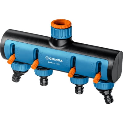 GRINDA PROLine TS-4, 3/4″-1″, распределитель четырехканальный, поливочный, с внутренней резьбой 8-426313_z02