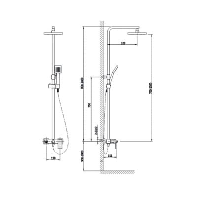 Душевая система Timo Selene 3-х режимная (SX-1030/00 chrome)