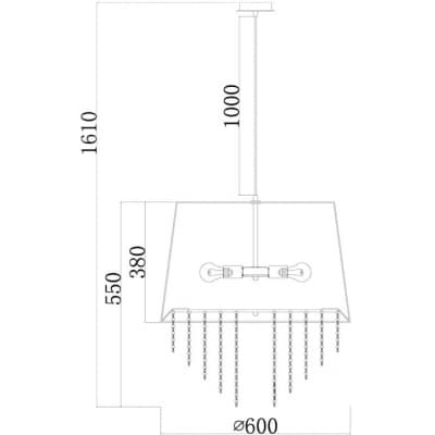 Подвесной светильник Escada CHARM 652/5S Black