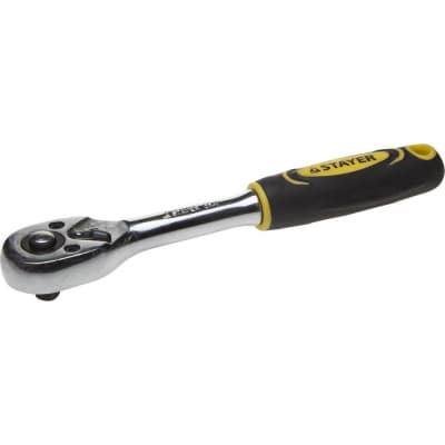 Трещотка для торцовых головок STAYER 1/4", 45 зубцов, Cr-V сталь 27786-1/4
