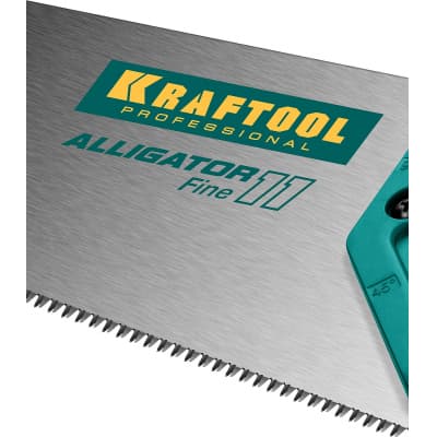Ножовка для точного реза "Alligator Fine 11", 500 мм, 11 TPI 3D зуб, KRAFTOOL 15203-50