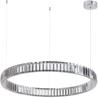 Odeon Light 4930/45L хром/прозрачный металл/хрусталь Люстра LED 45W 4000K 5350Лм VEKIA