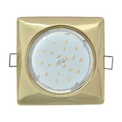 Встраиваемый светильник Ecola GX53 H4 Square золото FG53S4ECB