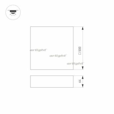 Потолочный светильник Arlight QUADRO 034801