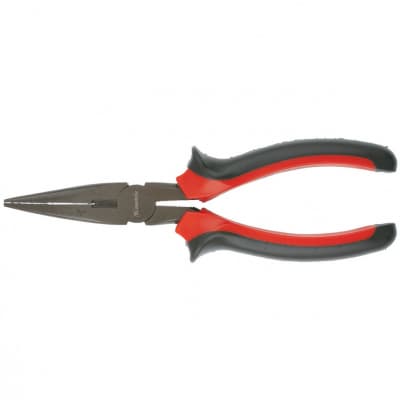 Длинногубцы прямые Black Nickel, 180 мм, двухкомпонентные рукоятки Matrix 17160