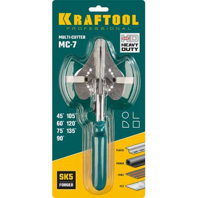KRAFTOOL MC-7 ножницы угловые для пластмассовых и резиновых профилей 23372