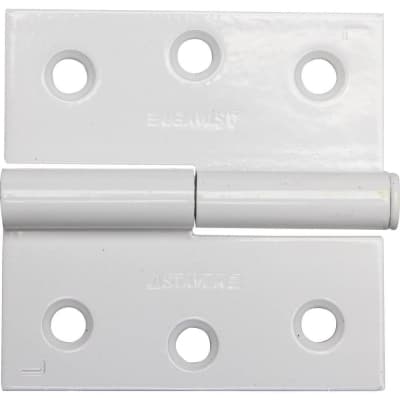 Петля разъемная MASTER STAYER 75 x 75 x 2.4 мм, 1 шт., цвет белый, левая 37613-75-2L