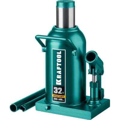 KRAFTOOL KRAFT-LIFT 32т, 255-405мм домкрат бутылочный гидравлический, KRAFT BODY 43462-32_z01
