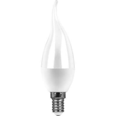 Лампа светодиодная FERON LB-97, C37T (свеча на ветру), 7W 230V E14 4000К 25761