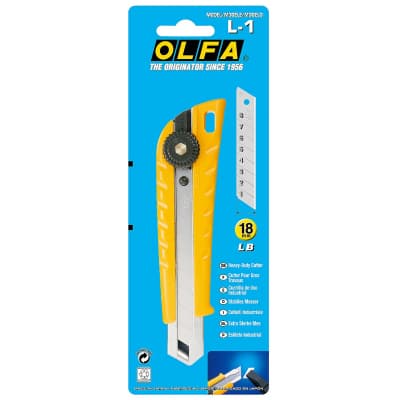 Нож с выдвижным лезвием для тяжелых работ OLFA 18 мм OL-L-1