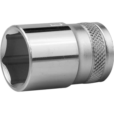 Торцовая головка KRAFTOOL 1/2", 19 мм, Cr-V сталь, хромированная 27805-19_z01