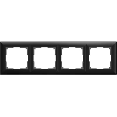 Рамка на 4 поста Werkel Fiore L14-Frame-04 черный матовый 4690389109188