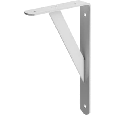 Уголок-кронштейн STAYER 250х150х30х4 мм, белый, усиленный 37420-1