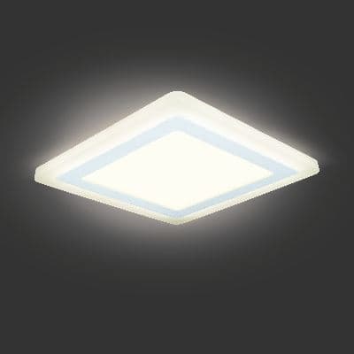 Встраиваемый светильник Gauss Backlight BL124 белый 12+4W Led 3000K