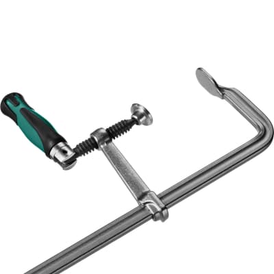 FORGE FF-160/80 струбцина тип F 160/80 мм, 300 кгс, KRAFTOOL 32014-080-160