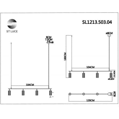 Подвесной светильник ST Luce Kendo SL1213.503.04