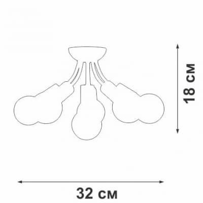 Потолочная люстра Vitaluce V3927-0/6PL
