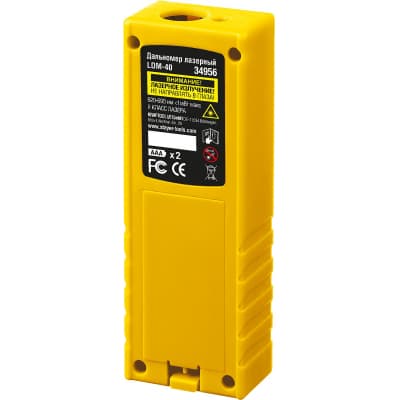Дальномер лазерный, "LDM-40", дальность 40 м, 5 функций, STAYER Professional 34956